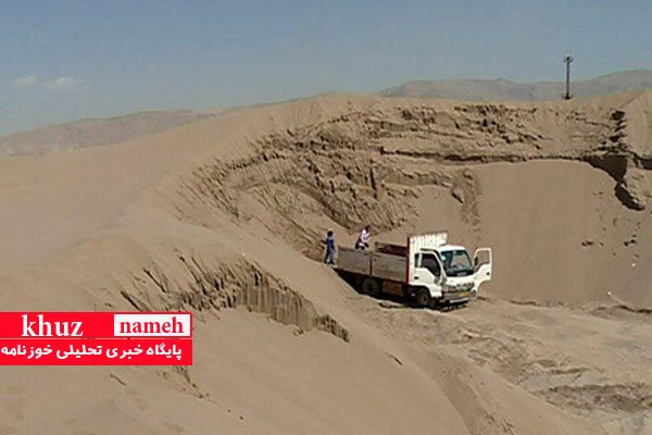 برداشت کنندگان متخلف معدنی در امیدیه بازداشت شدند