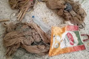 صیاد زنده گیری بلبل خرما در شوشتر به دام افتاد