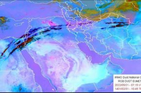 توده بسیار غلیظ خاک خارجی در راه است