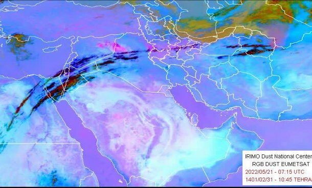 توده بسیار غلیظ خاک خارجی در راه است