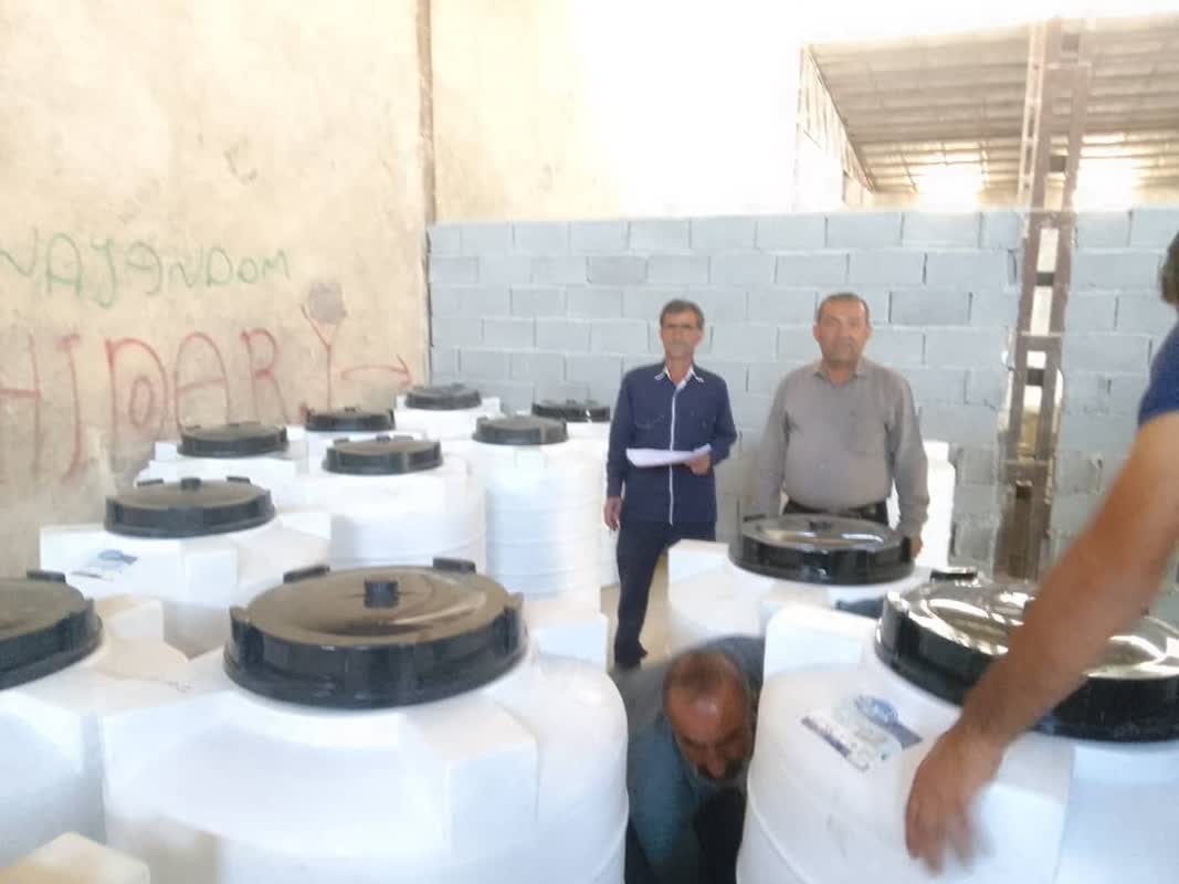 توزیع مخزن پلی اتیلن آب بین عشایر دزپارت