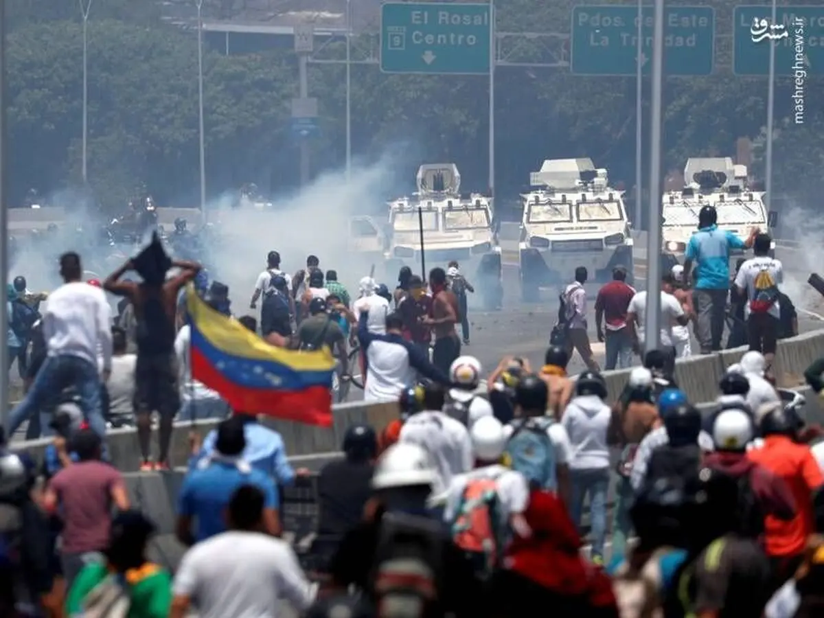 احتمال کودتا در ونزوئلا / تیراندازی شدید در کاراکاس