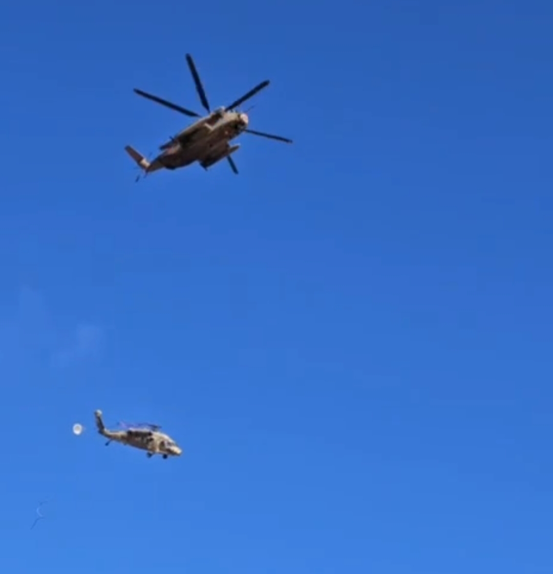 سقوط بالگرد اسرائیلی در کرانه باختری+فیلم