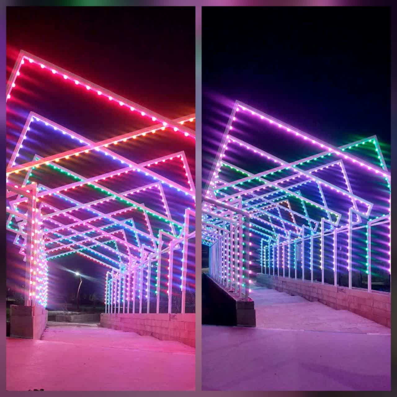 نصب تونل نوری در فاز اول پارک ساحلی ترکالکی