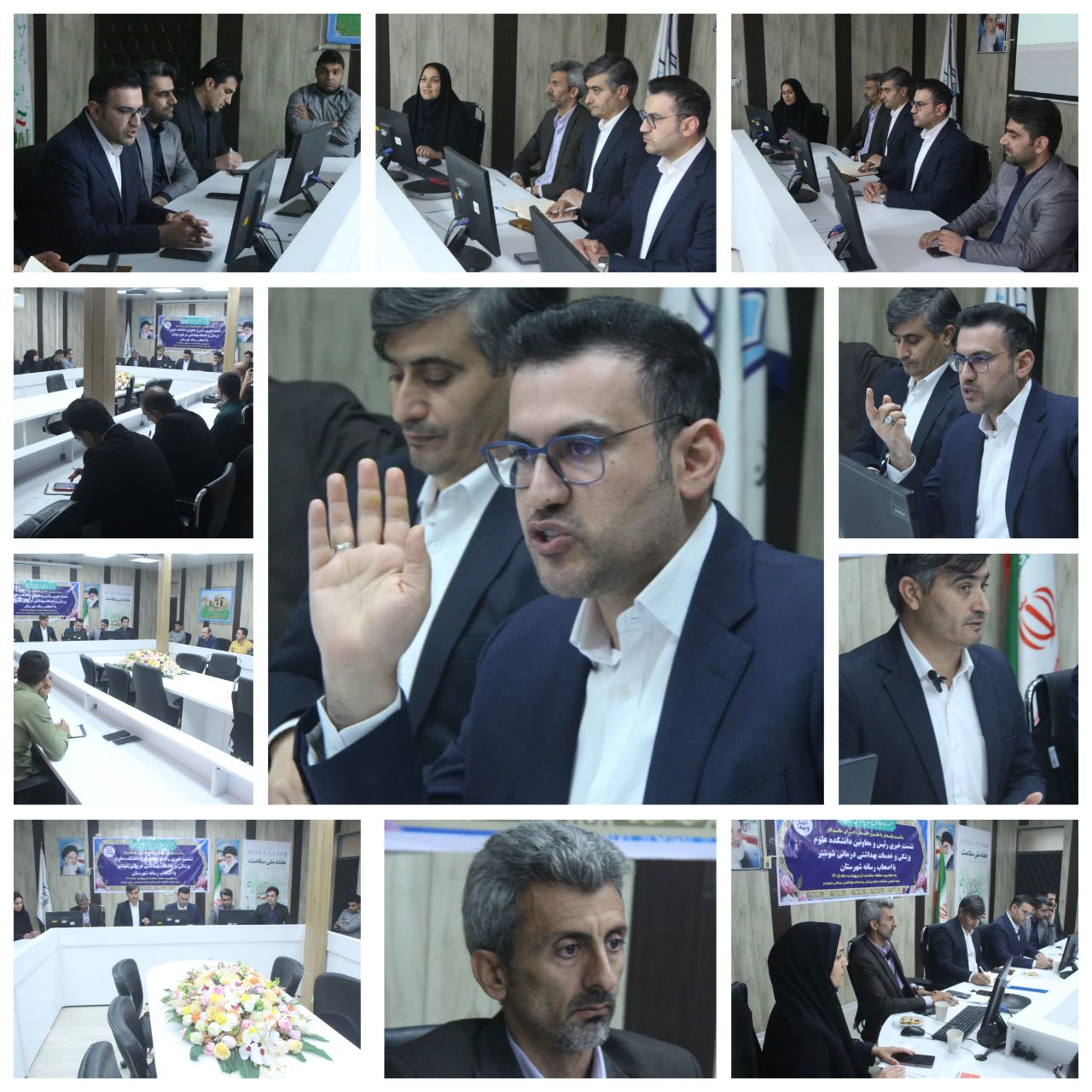 نشست خبری مدیران علوم پزشکی شهرستان شوشتر به مناسبت هفته سلامت برگزار گردید
