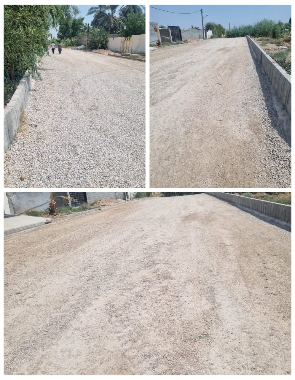 عملیات اجرای پروژه خاکسازی معابر روستای قل‌رومزی